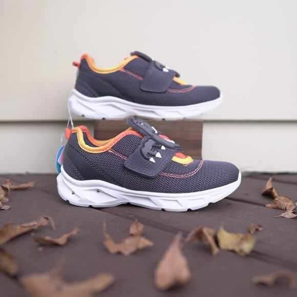 Carter's Other - NWT Carter's Toddler Light-Up Dinosaur Sneakers Size 12 Black & Orange Halloween